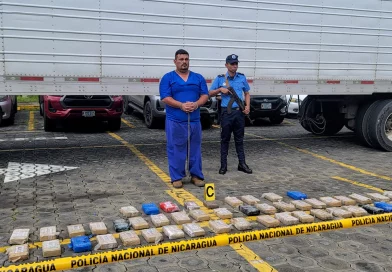 nicaragua, policia nacional, cocaina, hondureño, muro de contencion,