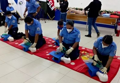 nicaragua, primeros auxilios, ministerio del interior, servidores publicos,