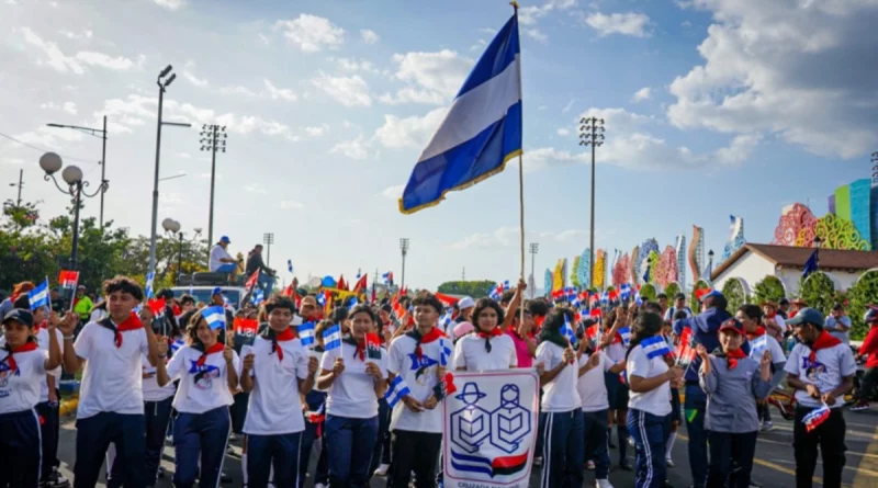 cruzada nacional de alfabetización, caminatas coloridas, fsln nicaragua, educación nicaragua, soberanía nacional, bienestar del pueblo nicaragüense, progreso educativo, revolución educativa nicaragua, juventud nicaragüense