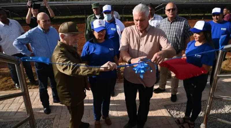 Cuba, inaugura, parque solar, energia renovable, parque fotocolraico, Parque Remedios,