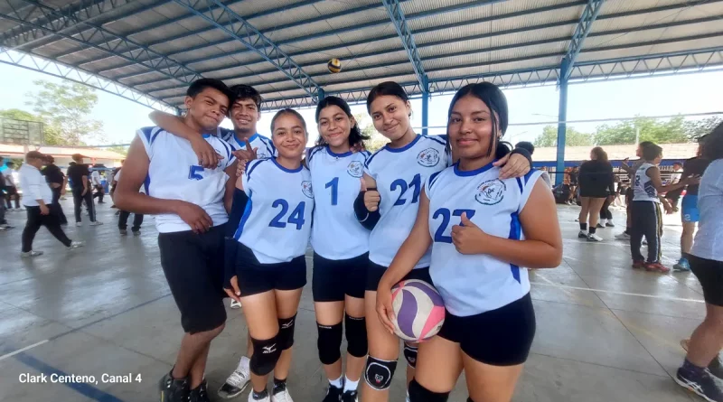 Managua, MINED, festival de voleibol, estudiantes, deportes, jóvenes, competencia,