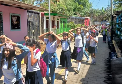 nicaragua, ejercicio, secundaria, mined, minsa, Chinandega