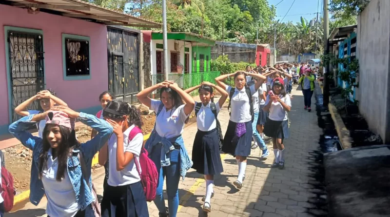 nicaragua, ejercicio, secundaria, mined, minsa, Chinandega