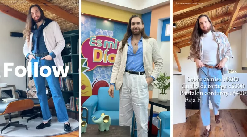 tiktoker, Oscar Mejía, esteliano, viral, creador de contenido, moda asequible, prenda de segunda mano, ropa de paca, vestir bien, bajo presupuesto, moda masculina,