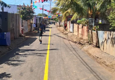 alcaldía de managua, nicaragua, calles para el pueblo, 10 calles asfaltadas, villa jerusalén, 30 de mayo, managua, transformación vial