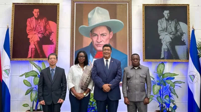 Ghana, delegación de Ghana, Nicaragua, recibe, Canciller de Nicaragua, aldrack Jaentschke,