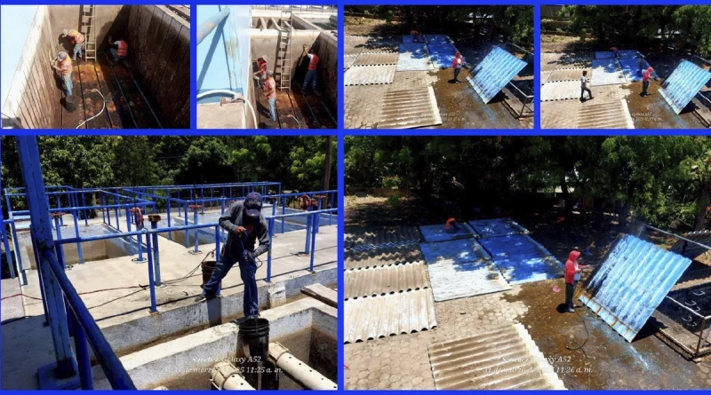 enacal, nicaragua, planta potabilizadora, san rafael del sur, rehabilitacion, agua potable,
