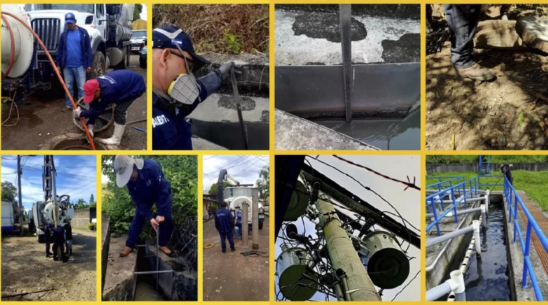chontales, nicaragua, enacal, aguas residuales, manetenimiento,