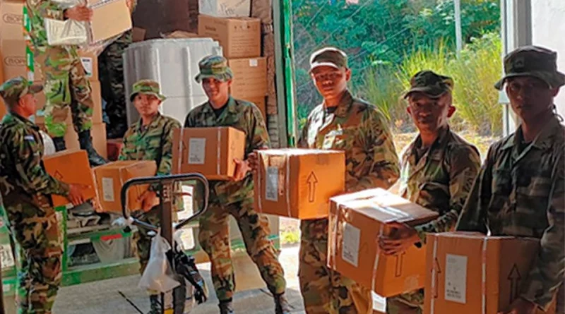 988 paquetes, minsa nicaragua, ejército de nicaragua, san carlos, río san juan, insumos médicos, material de reposición, hospital luis felipe moncada, silais nicaragua