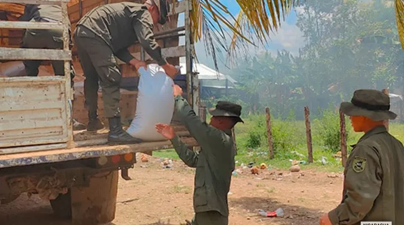 nicaragua, ejercito de nicaragua, efectivos, paquetes alimenticios, merienda escolar