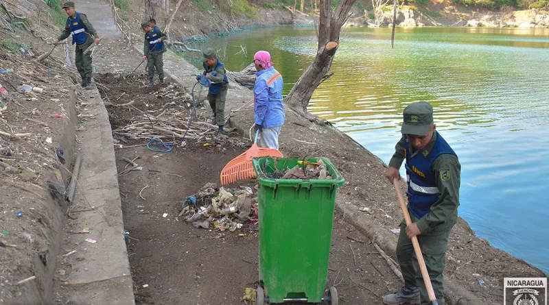 nicaragua, ejercito de nicaragua, efectivos militares, jornada, limpieza