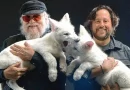 foto, autor, Juego de Tronos, lobos gigantes, serie, canción de hielo y fuego, saga, George R. R. Martin, escritor,