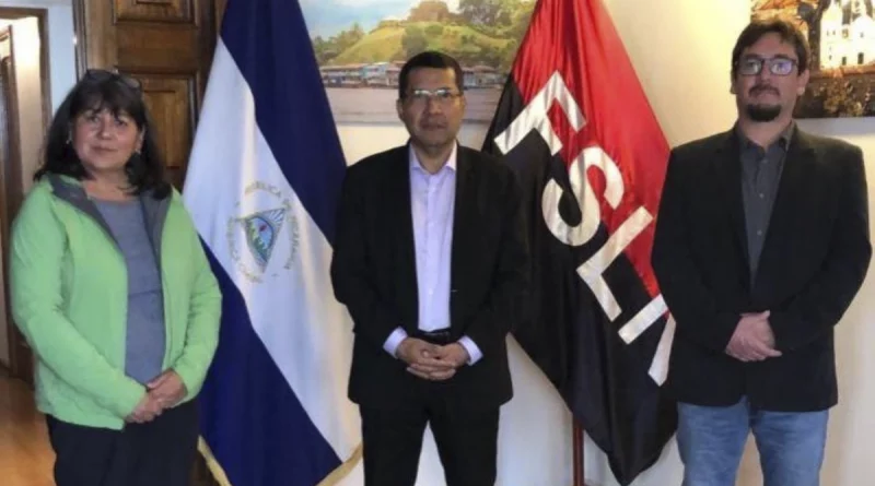 embajada de nicaragua, chile, radio primero de mayo,