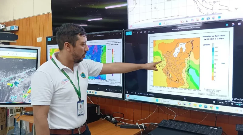 nicaragua, ineter, lluvias locales, temporada de invierno, mayo, junio, calor intenso