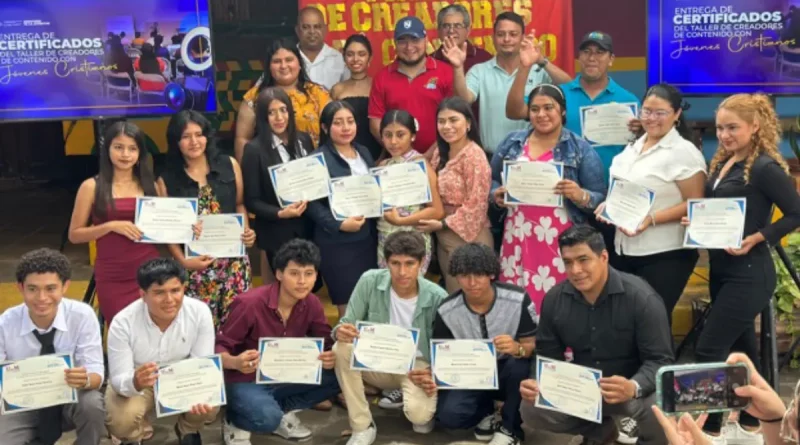 jóvenes crisianos, creadores de contenido, Nicaragua, certifica, promover la paz, Rede de comunicadores,