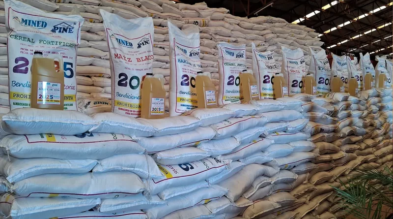 nicaragua, mined, distribución, merienda escolar, mined