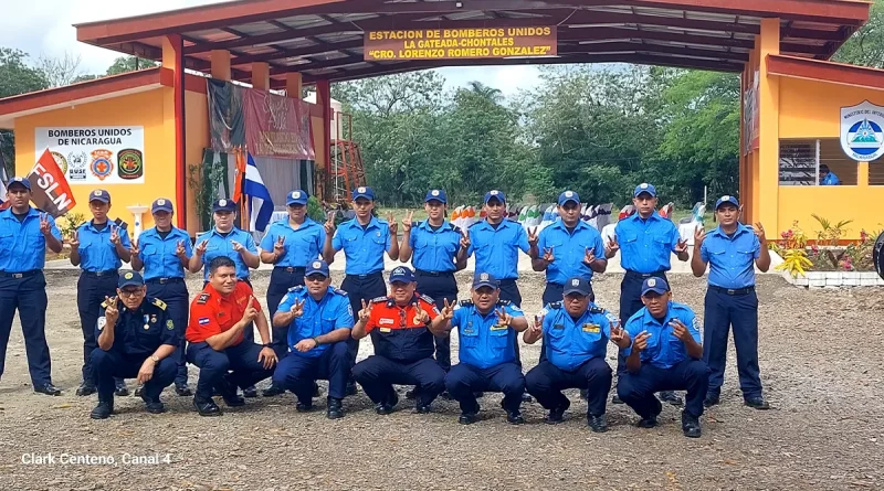 nicaragua, chontales, estacion de bomberos, inauguracion, seguridad,