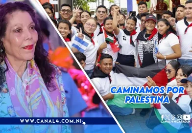 Nicaragua, caminata, Paz, Palestina, Rosario Murillo, pueblo heroico, defensa, demanda,