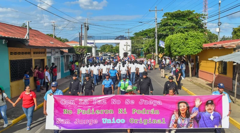 abril victorioso, mes de la paz, caminata fsln, nicaragua, san jorge, rivas nicaragua, fsln nicaragua