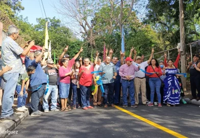 alcaldía de Managua, inauguración de calles, chilquilistagua, Managua,