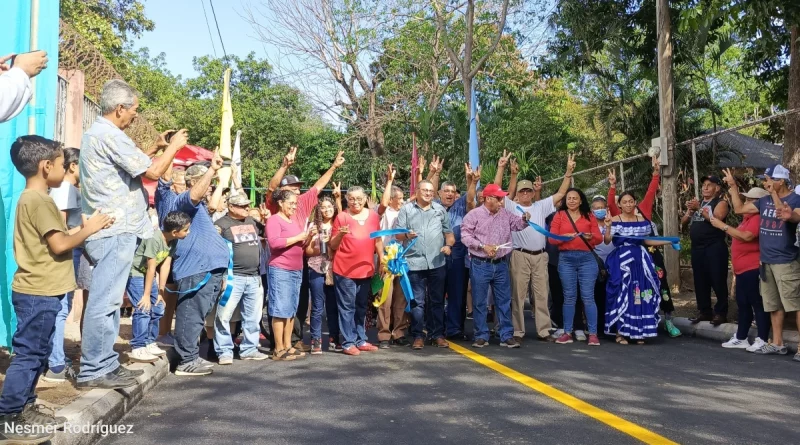 alcaldía de Managua, inauguración de calles, chilquilistagua, Managua,
