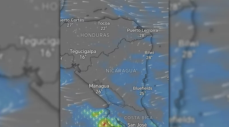 nicaragua, clima, temperaturas, lluvias, ineter,