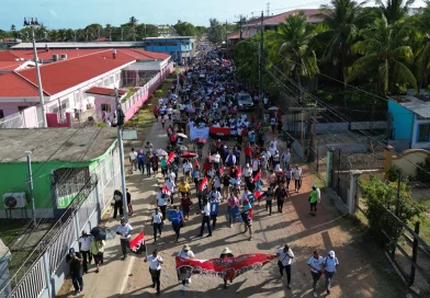 130 aniversario del natalicio del general sandino, general sandino, caminata, bilwi, waspam, costa caribe norte