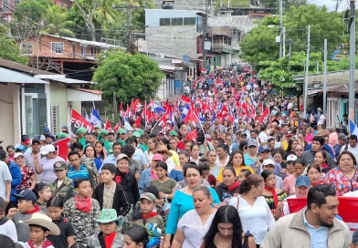 130 años del natalicio, general sandino, boaco, frente sandinista, caminata, fsln nicaragua