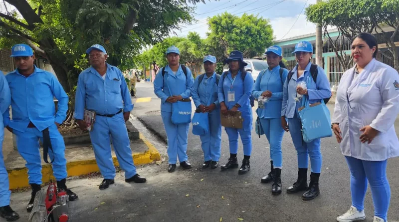 brigadista, MINSA, Managua, Colonia Miguel Gutiérrez, jornada preventiva, fumigación, abate,