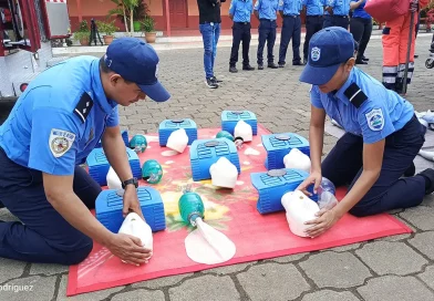 Bomberos, Nicaragua, Bomberos Unidos, capacitación, atención prehospitalaria,