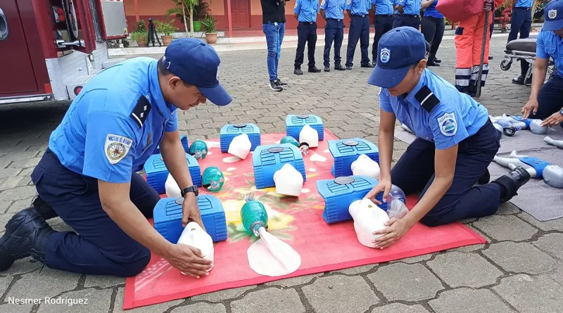 Bomberos, Nicaragua, Bomberos Unidos, capacitación, atención prehospitalaria,