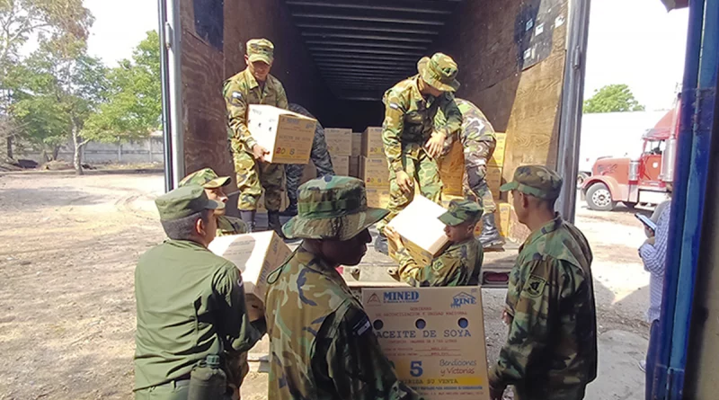 ejercito de nicaragua, merienda escolar, esteli