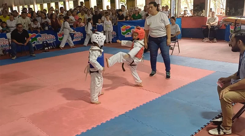 nicaragua, alcaldia de managua, movimiento deportivo alexis arguello, juegos escolares, taekwondo, ind,
