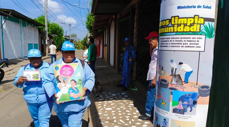 nicaragua, minsa, jornada antiepidemica, barrio martin luther