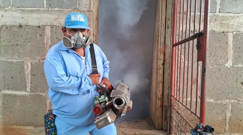 nicaragua, minsa, jornada de fumigación, distrito v, managua, dengue, zancudos
