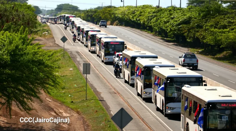 nicaragua, transporte publico, buses nuevos, china, gobierno sandinista, modernizacion, tarifa congelada, asiastar, movilidad urbana, urecotraco,