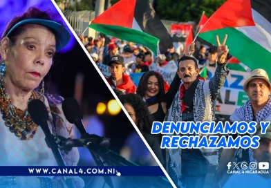 Palestina, Rosario Murillo, denuncia, condena, rechaza, atrocidades, pueblo palestino, territorio,