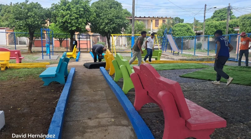 alcaldia de managua, nicaragua, reyna rueda, parques,