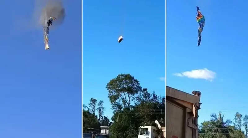 Brasil, globo aerostático, accidente, tragedia, paseo turístico, salvan,