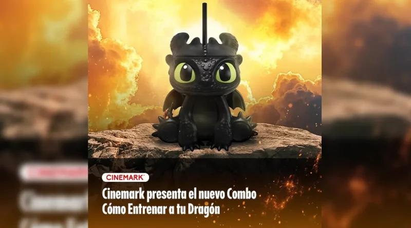película, Cómo Entrenar a tu Dragón, Cinemark, combo coleccionable, venta, vaso coleccionable,