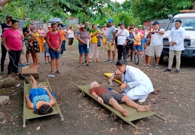 nicaragua, chinandega, ejercicio de proteccion,