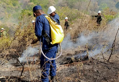 nicaragua, ejercito de nicaragua, incendio forestal,