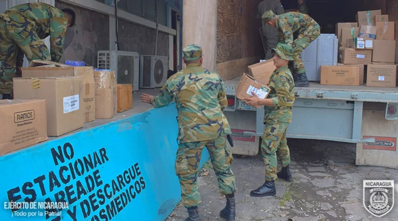 descarga de material, Nicaragua, ejercito d enicaragua,