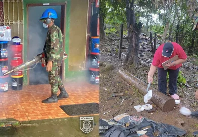 ejercito de nicaragua, fumigacion, abatizacion, el rama, minsa,