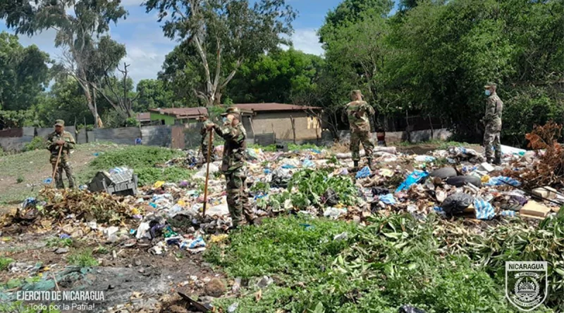 ejercito de nicaragua, ciudad sandino, jornada ecologica, managua,