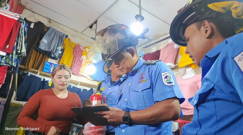 bomberos unidos, nicaragua, mercado ivan montenegro, seguridad, inspeccion,