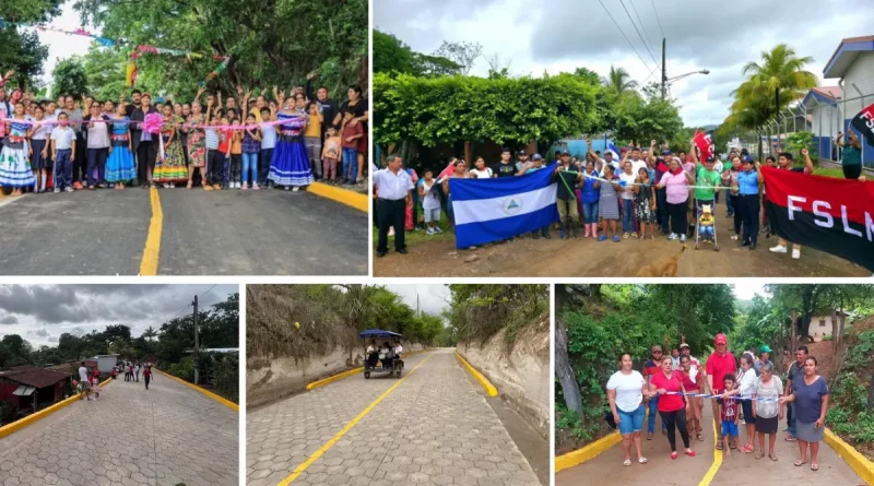 Calles para el Pueblo, Nicaragua, continúan, entrega, infraestructura vial, Gobierno Sandinista,