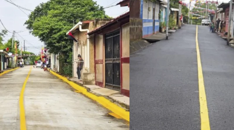 gobierno de nicaragua, calles para el pueblo, infraestructura vial,