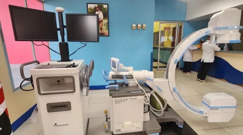 equipo de rayos X tipo Arco en C, rayos x, Hospital La Mascota, equipos moderno, Gobierno de Nicaragua, salud infantil, atención especializada,
