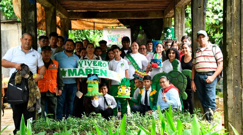 vivero comandante carlos fonseca, bluefields, movimiento guardabarranco, costa caribe sur, reforestación, marena